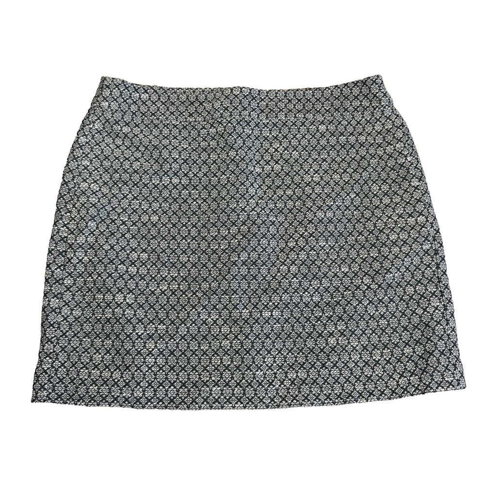 Loft Ann Taylor 14 Petite Tweed Blue Skirt
